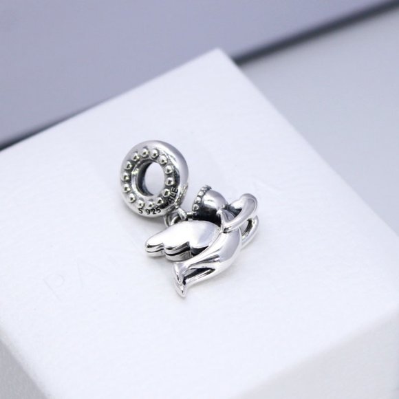 Pandora Angel of Love CZ Dangle Charm Sterling silver Moments Pendant - Picture 4 of 5